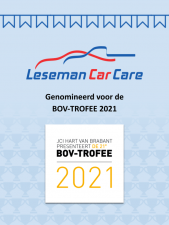 BOV-TROFEE 2021 nominatie Leseman Car Care